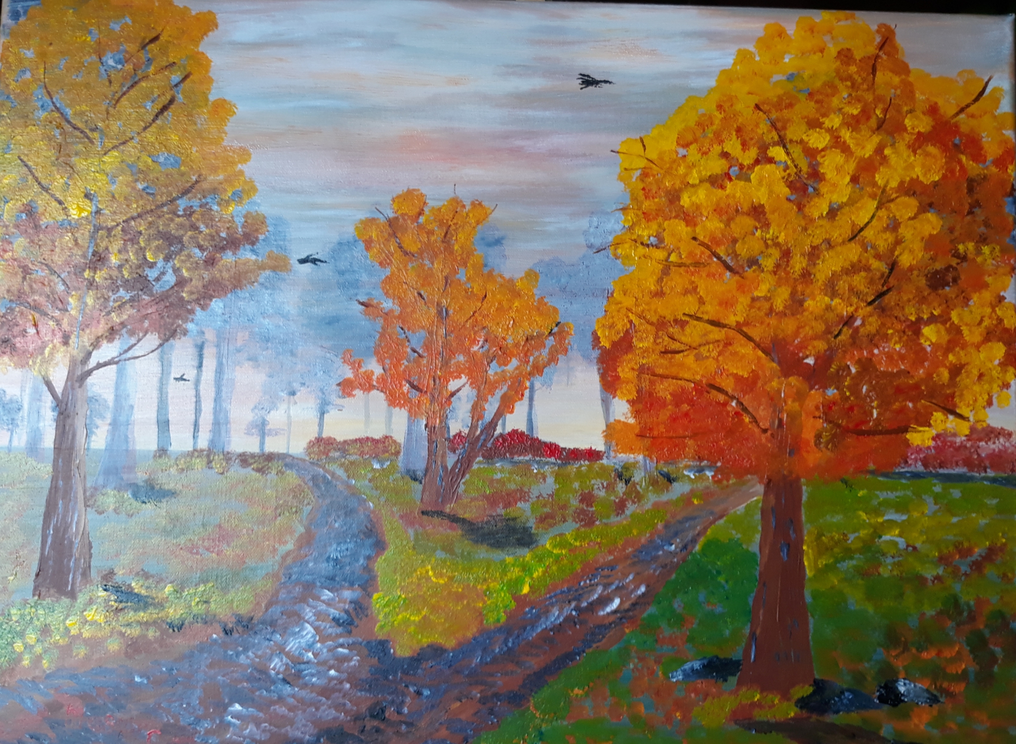 Two Roads Diverged in a Yellow Wood by Mason Cox