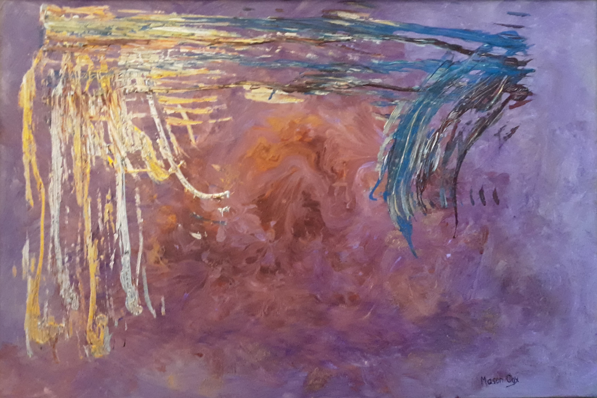 Purple Abstract by Mason Cox