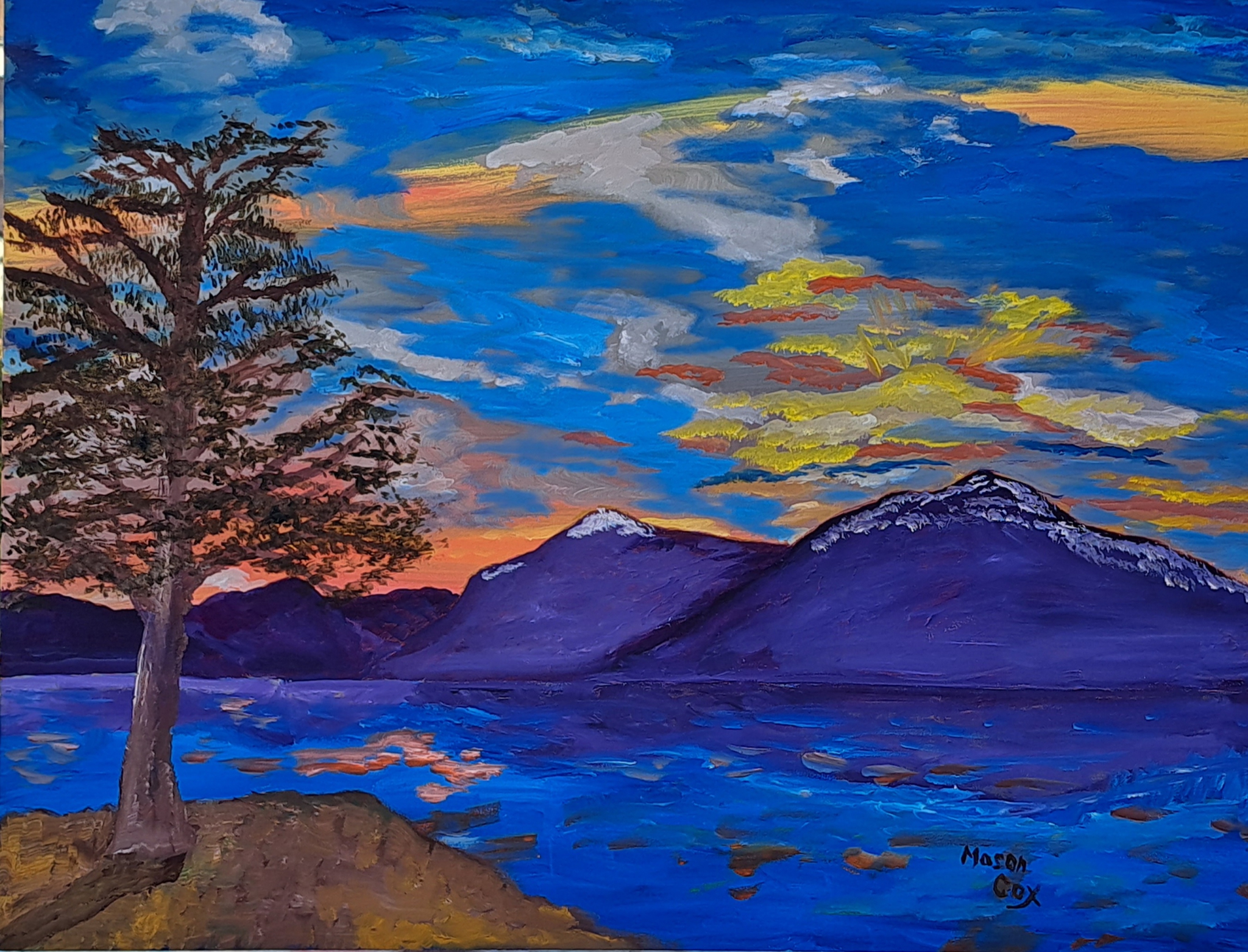 Sunset over the Mountains by Mason Cox