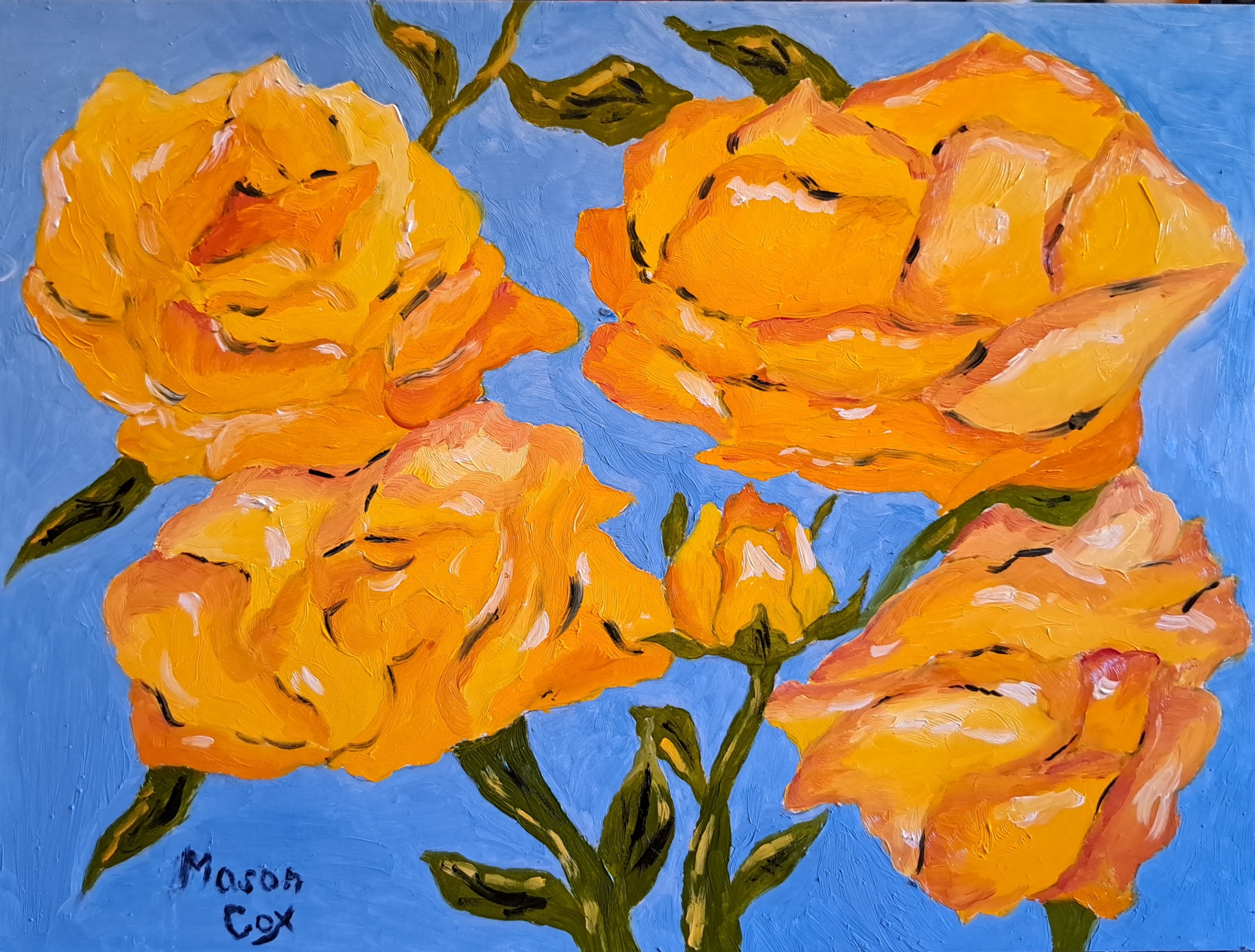 Yellow Roses by Mason Cox
